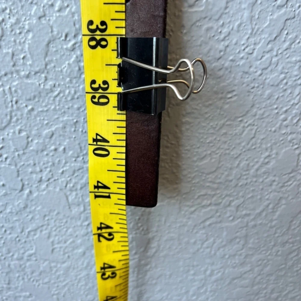 *FIRM PRICE* Frank Daniel Italian Made Leather Belt with Stitch Details